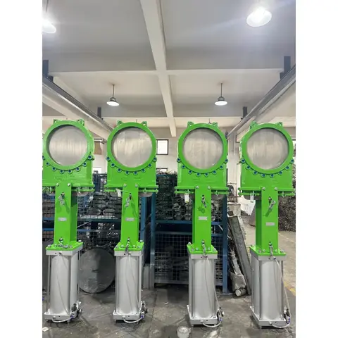 02 / Pneumatic knife gate valve assemblies